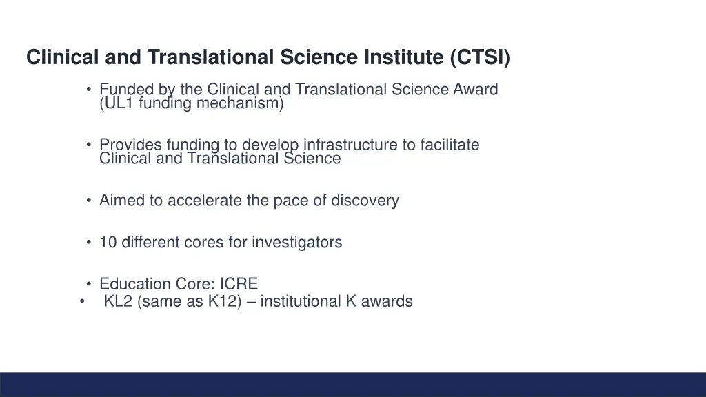 clinical and translational science institute ctsi