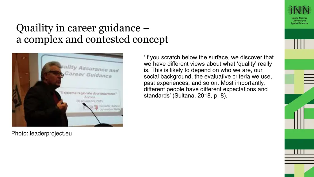 quaility in career guidance a complex
