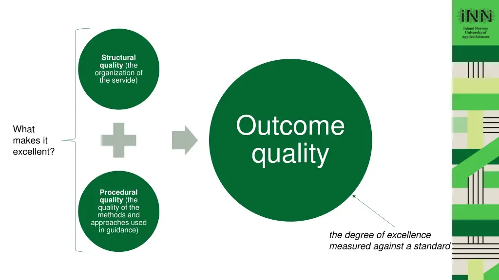 structural quality the organization of the servide