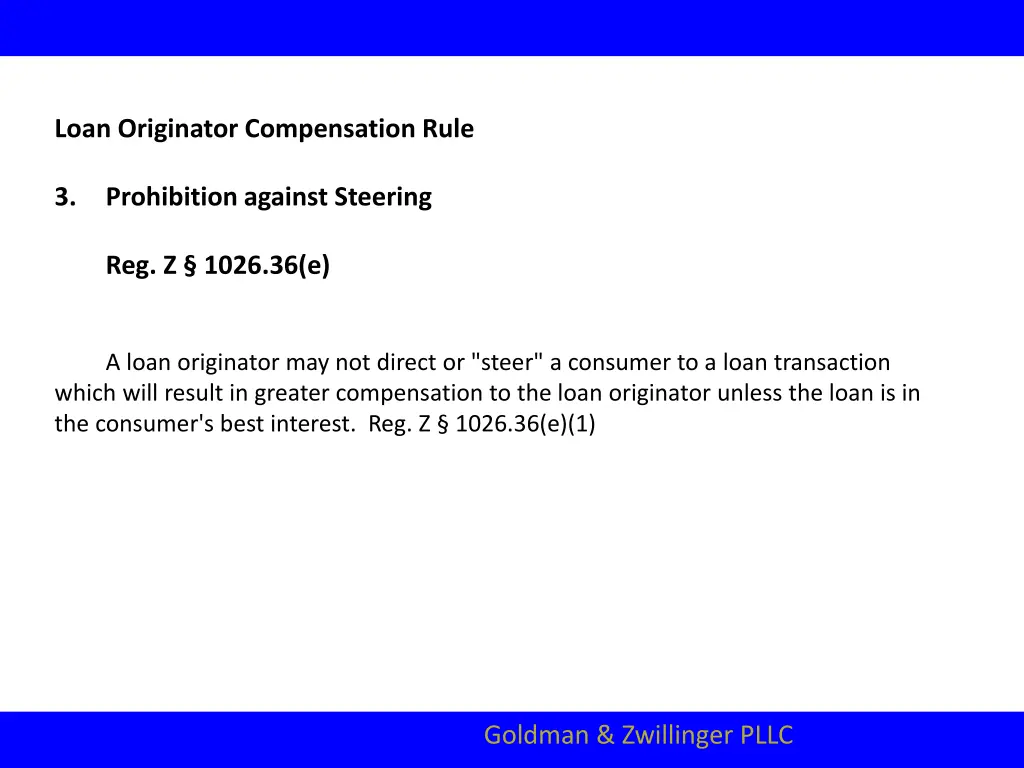 loan originator compensation rule 4