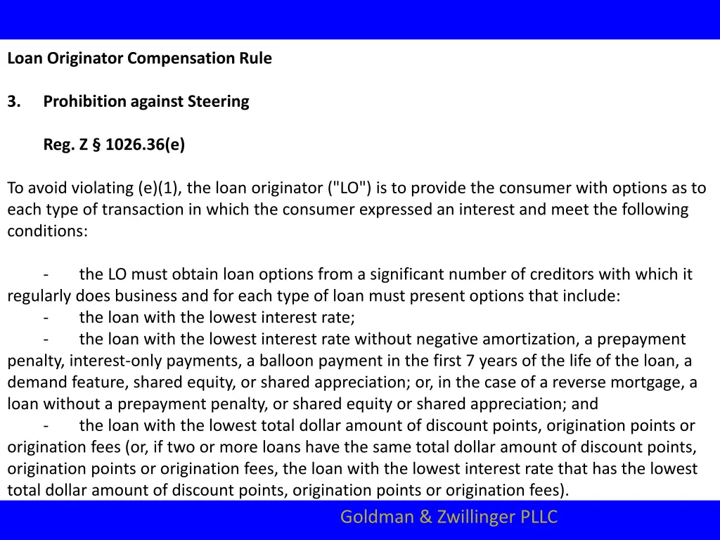 loan originator compensation rule 5