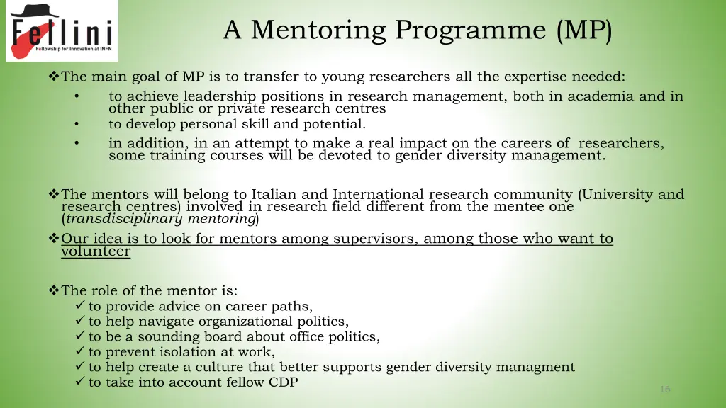 a mentoring programme mp 2