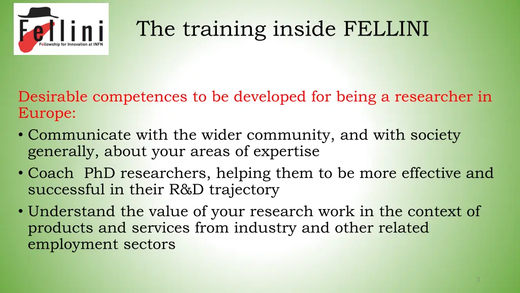 the training inside fellini