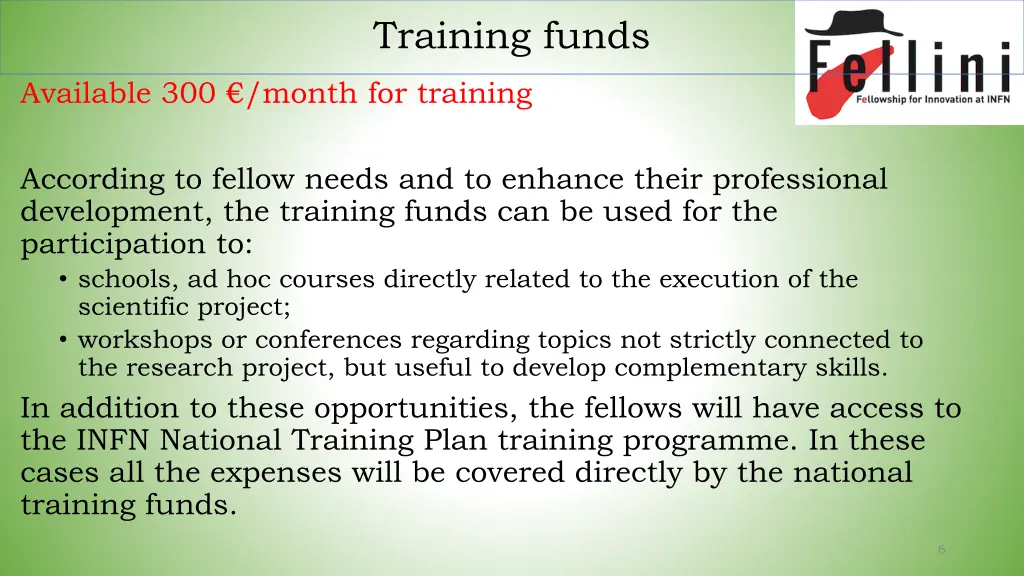 training funds
