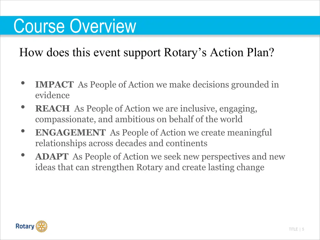 course overview 1