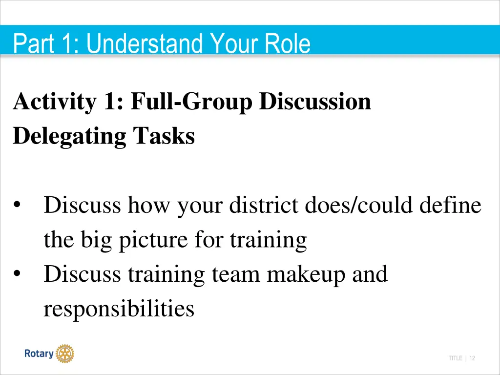 part 1 understand your role 2