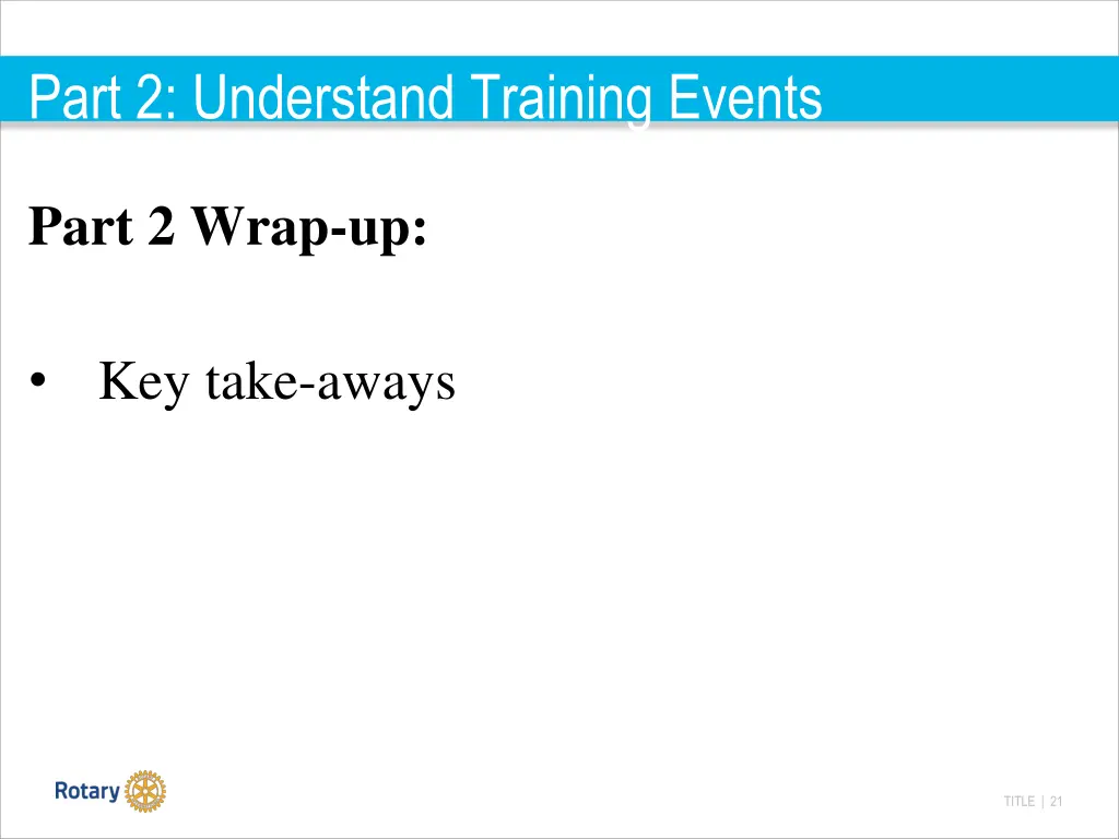 part 2 understand training events 5