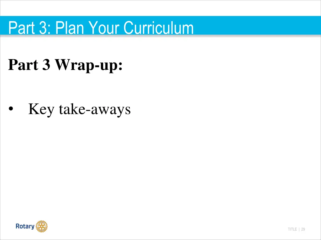part 3 plan your curriculum 6