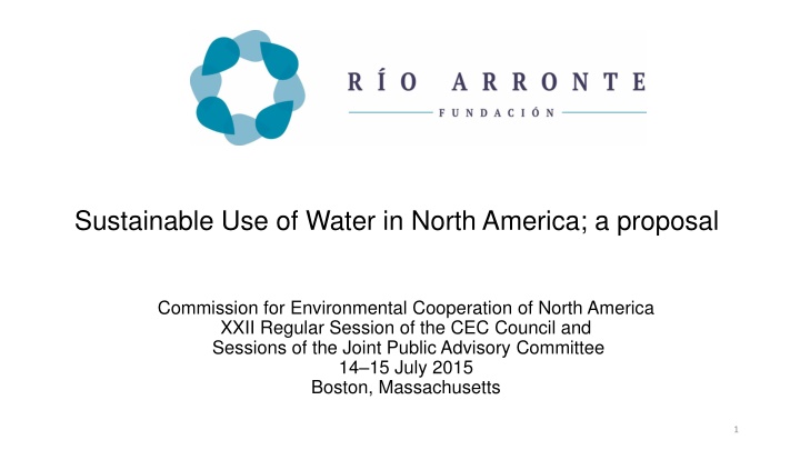 sustainable use of water in north america