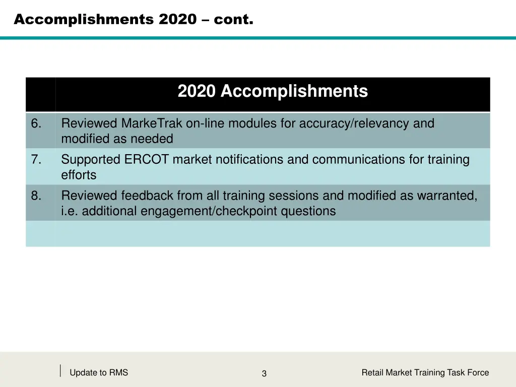 accomplishments 2020 cont