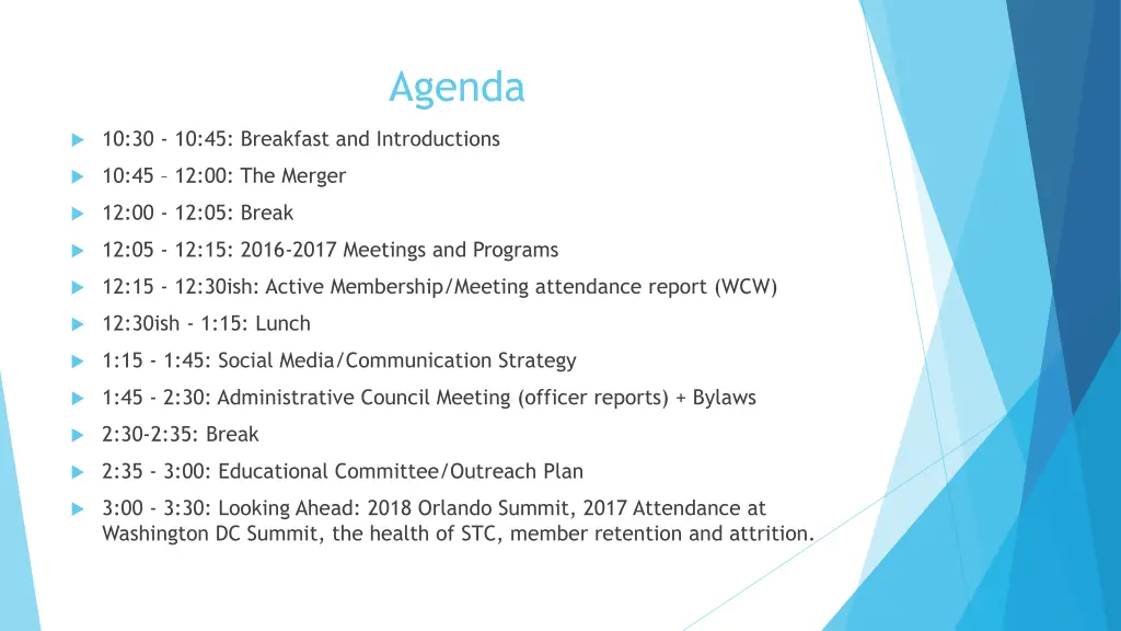 agenda