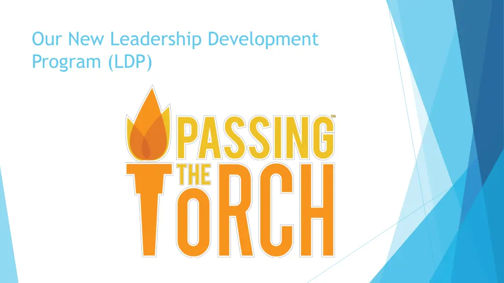 our new leadership development program ldp
