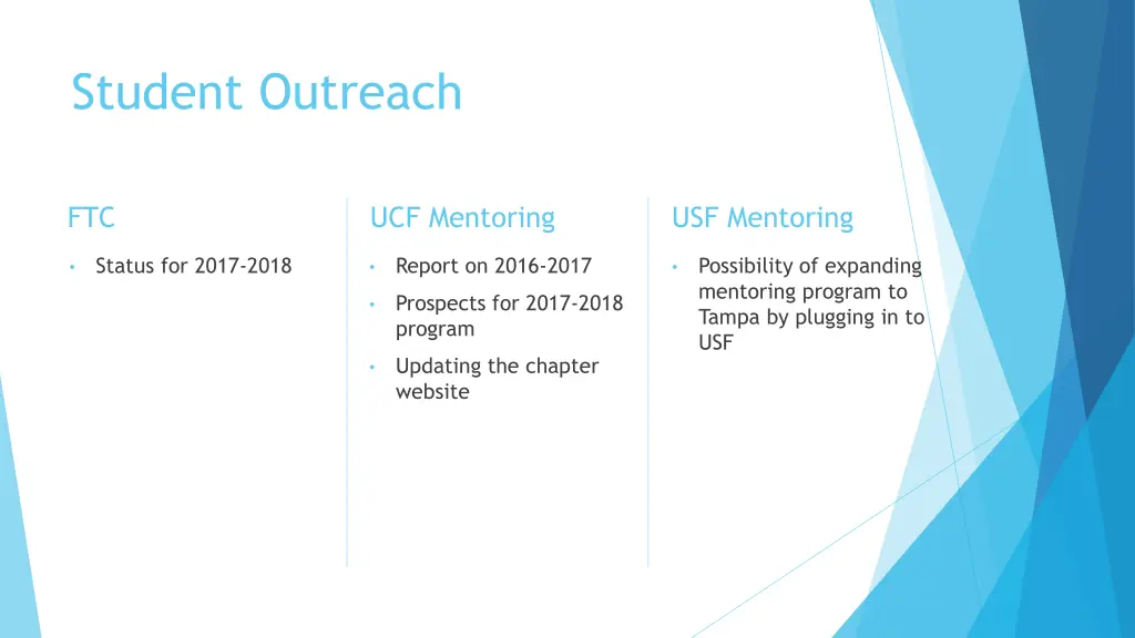 student outreach