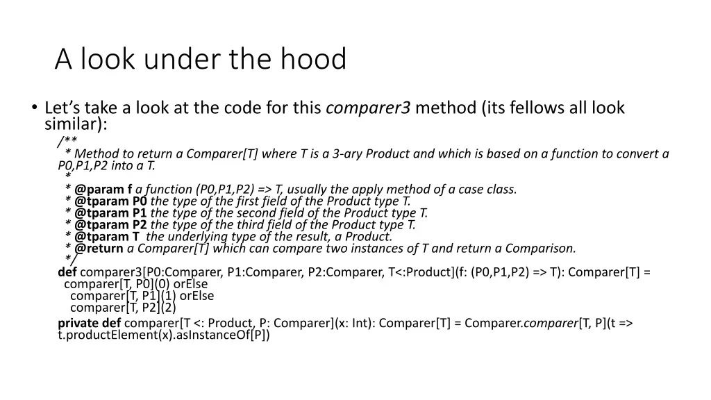 a look under the hood
