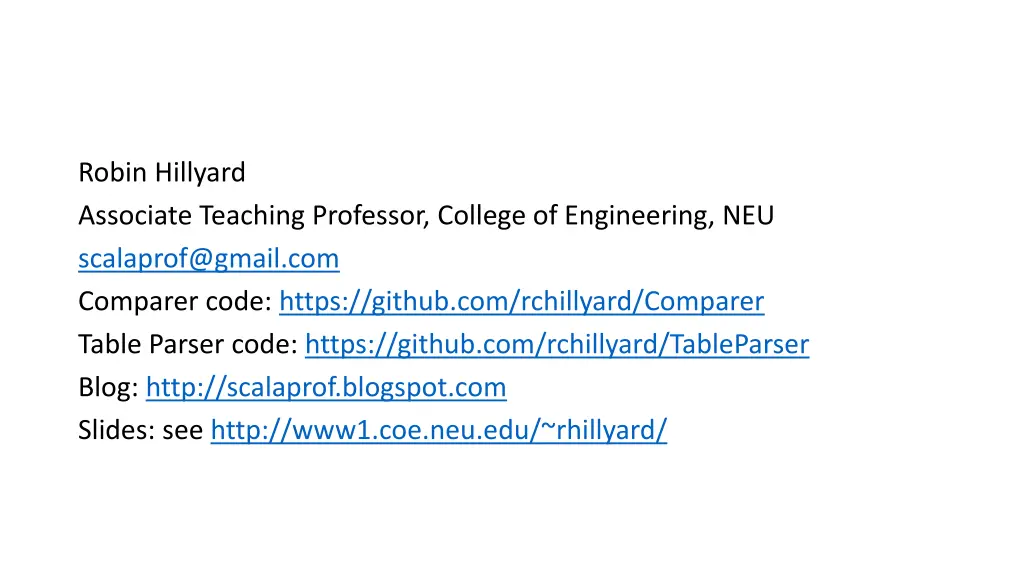 robin hillyard associate teaching professor