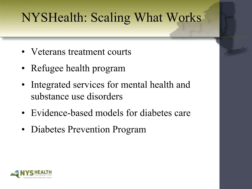 nyshealth scaling what works