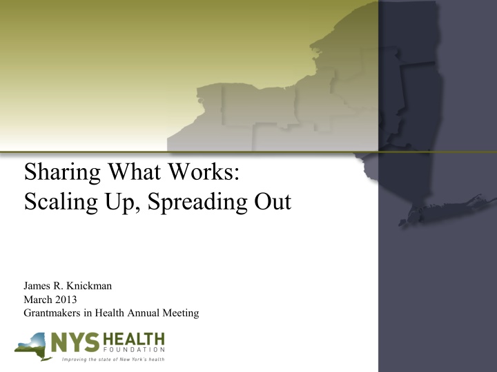 sharing what works scaling up spreading out