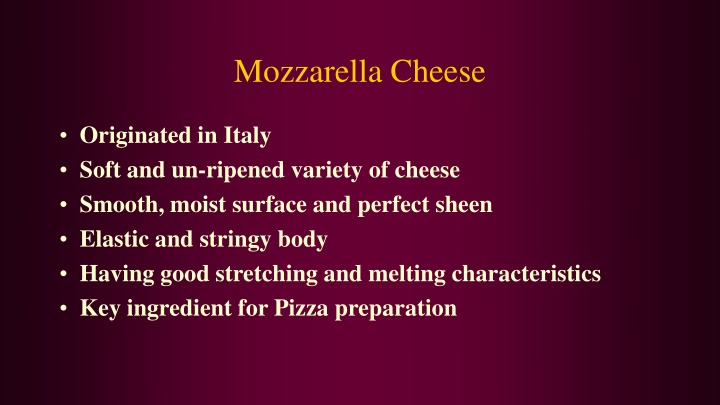 mozzarella cheese