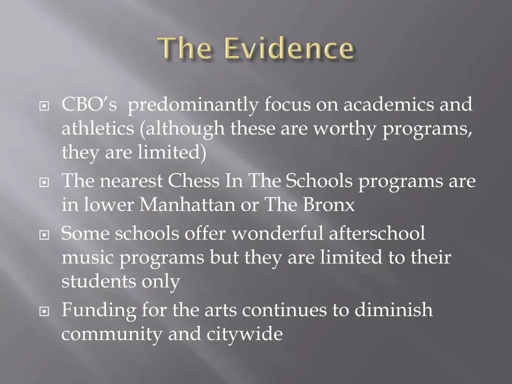 cbo s predominantly focus on academics