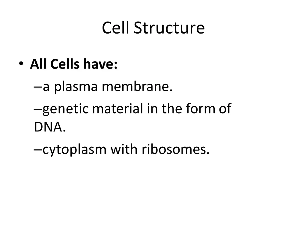 cell structure