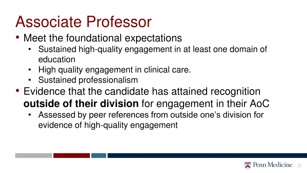 associate professor meet the foundational