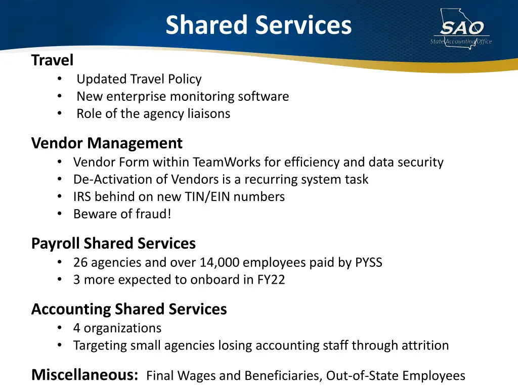 shared services