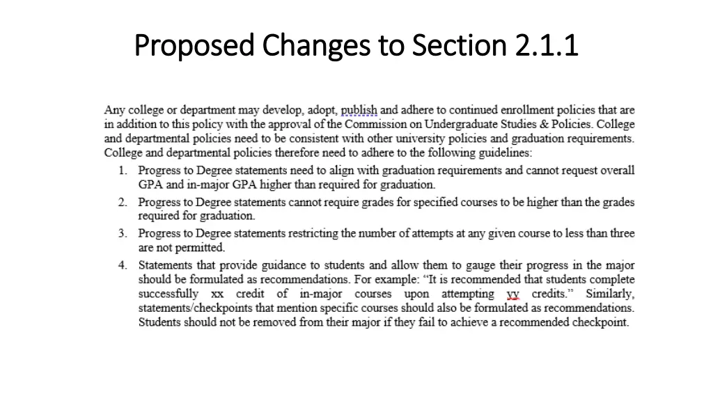 proposed changes to section 2 1 1 proposed