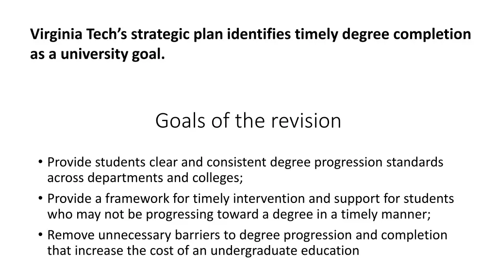 virginia tech s strategic plan identifies timely