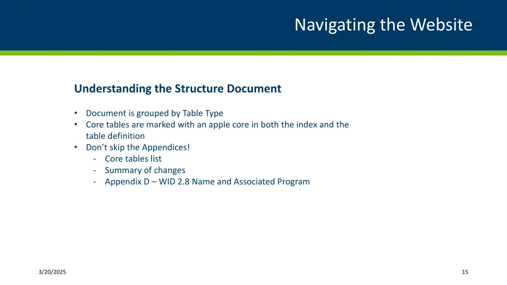 navigating the website 1