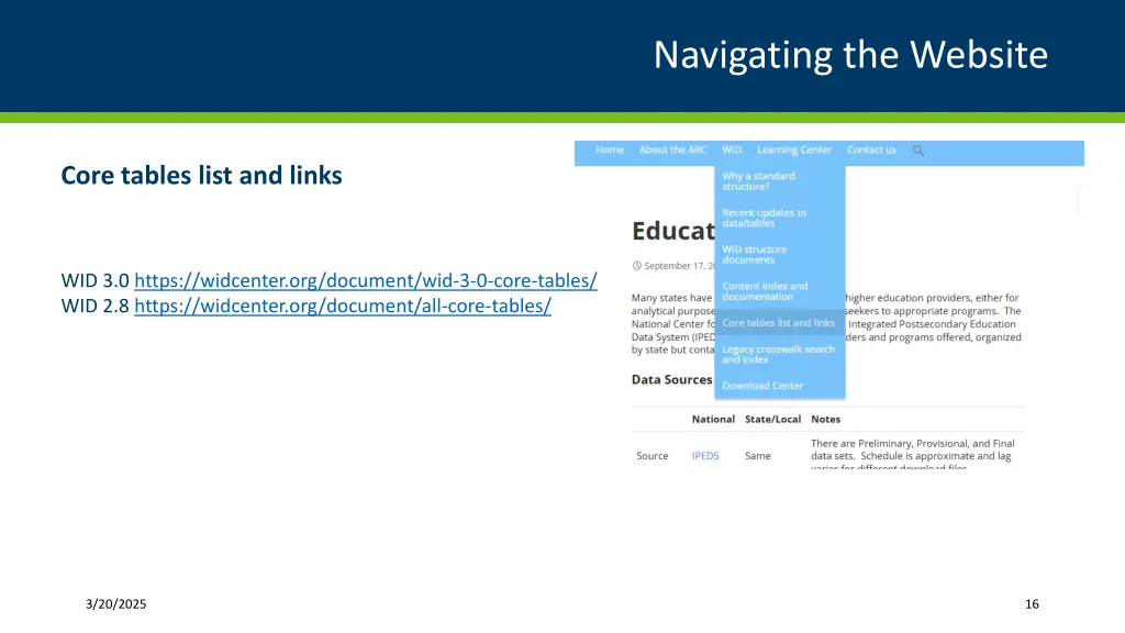 navigating the website 2
