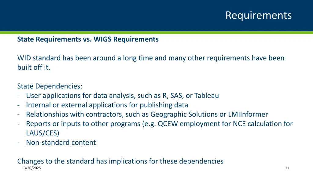 requirements 3