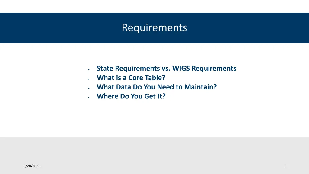 requirements