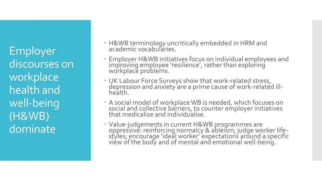 h wb terminology uncritically embedded