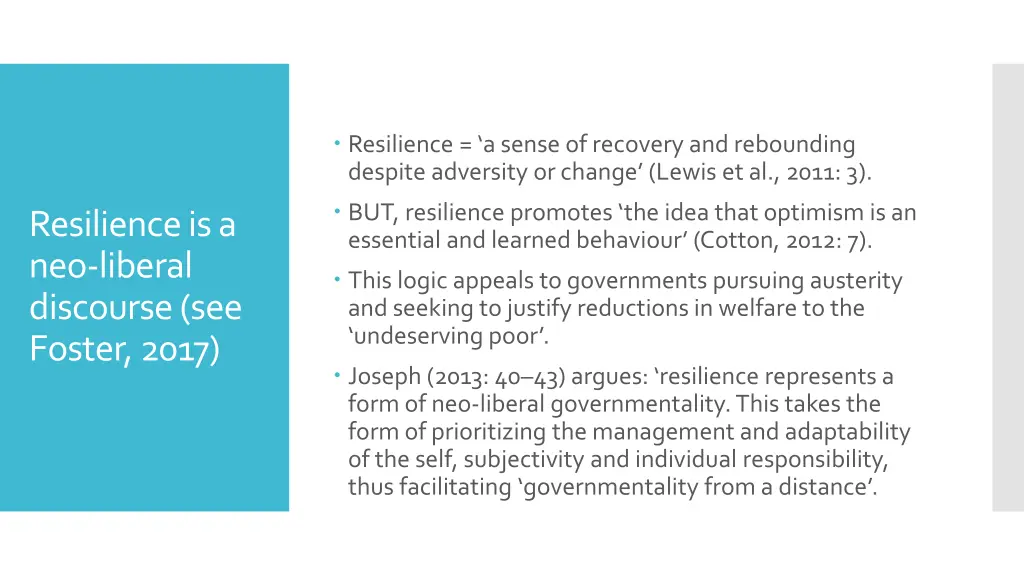 resilience a sense of recovery and rebounding