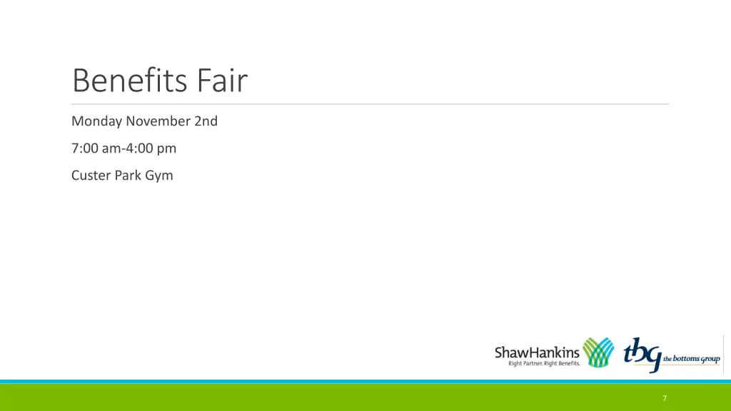 benefits fair