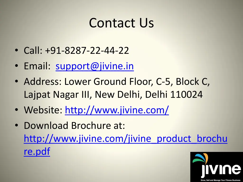 contact us