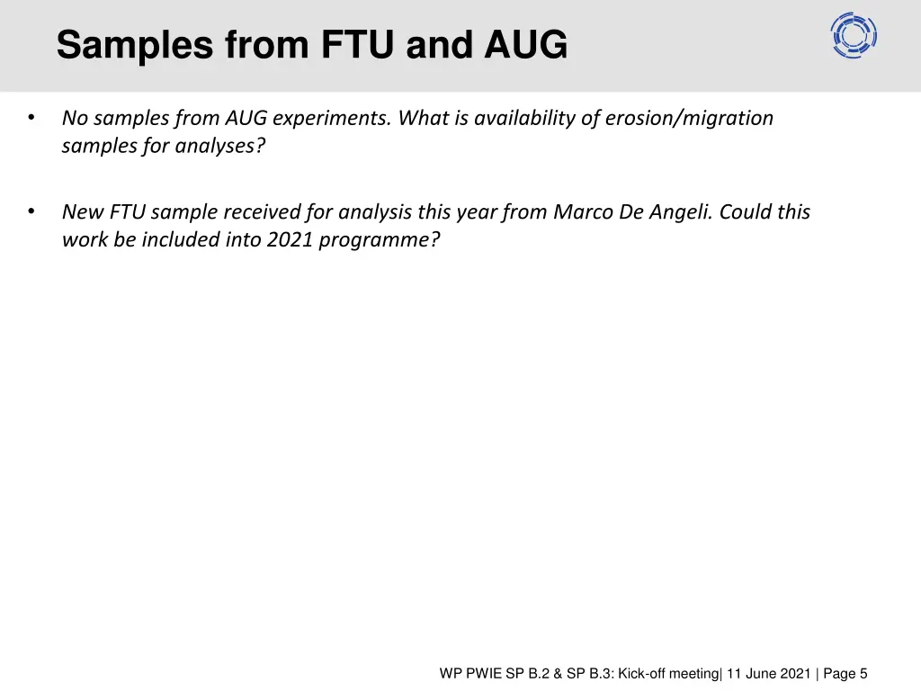 samples from ftu and aug