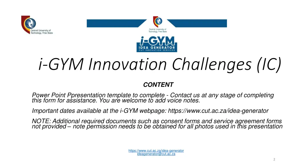 i gym innovation challenges ic