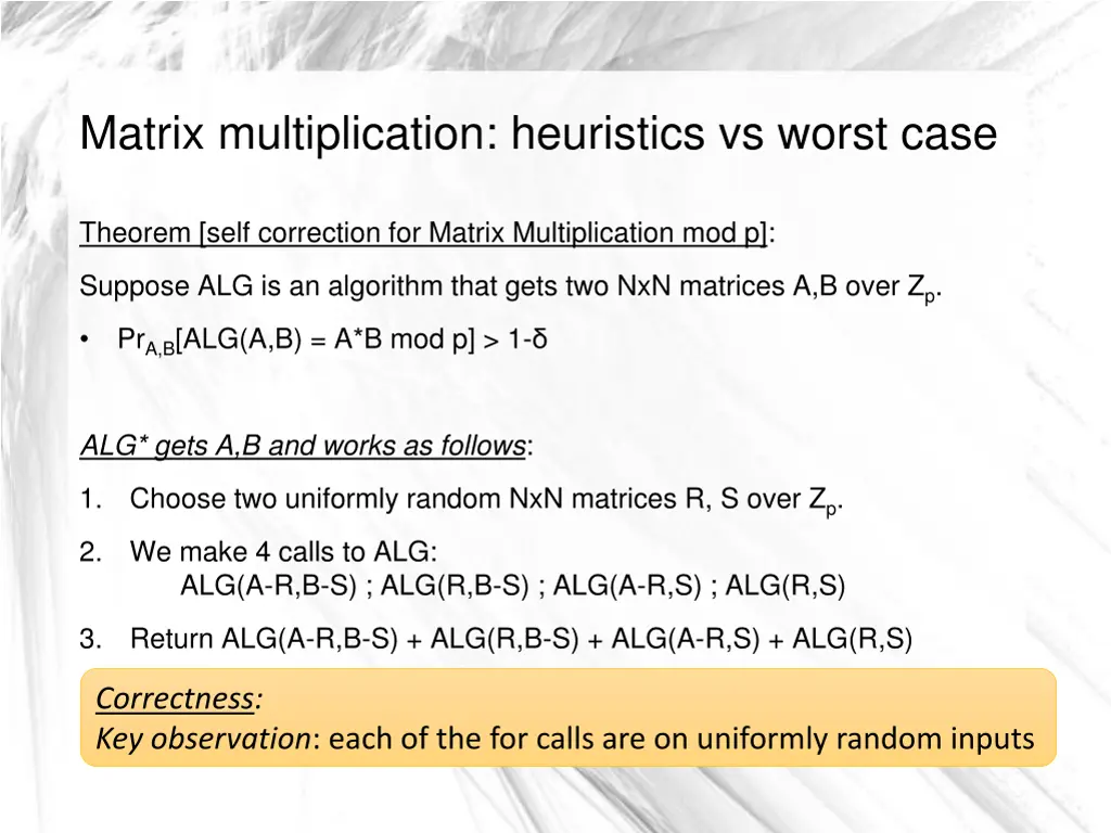 matrix multiplication heuristics vs worst case 3