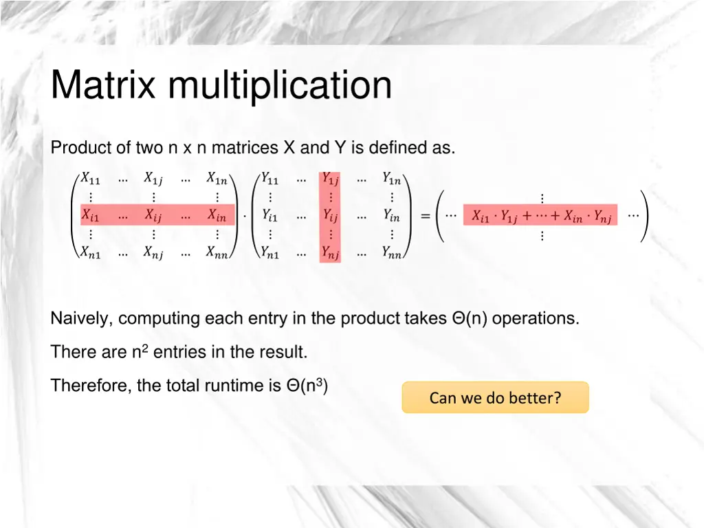 matrix multiplication