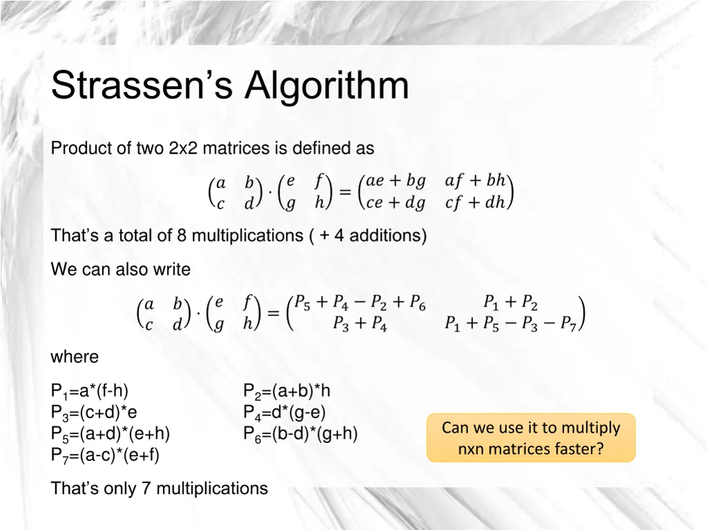 strassen s algorithm