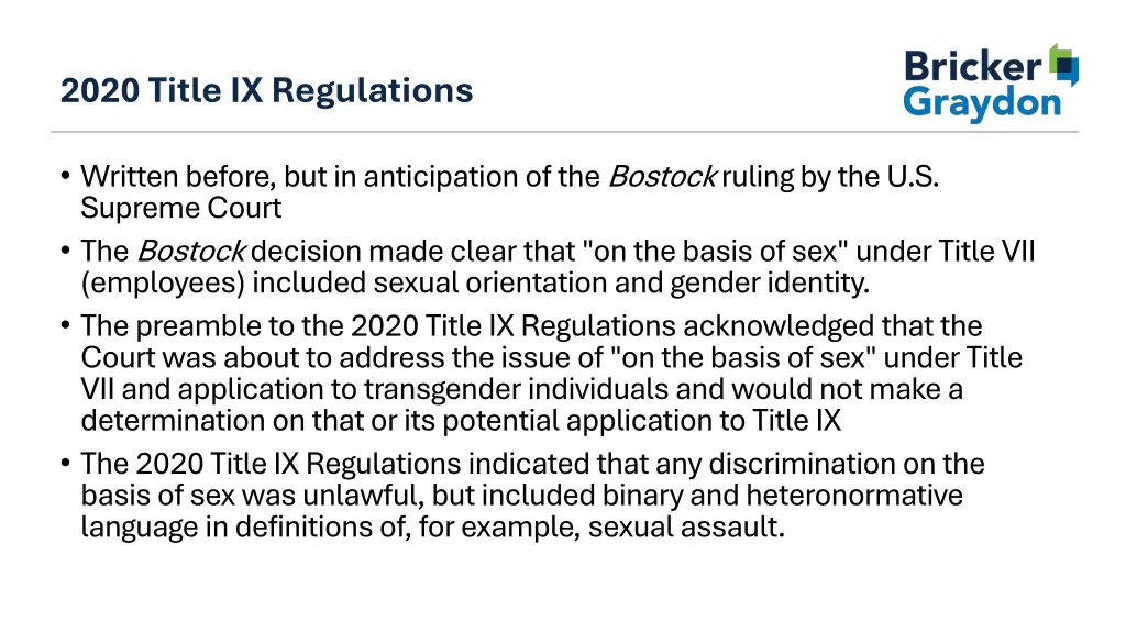 2020 title ix regulations