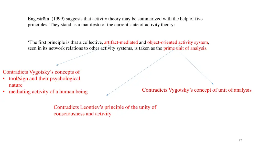 engestr m 1999 suggests that activity theory