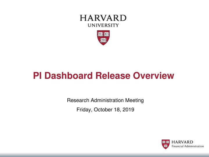 pi dashboard release overview