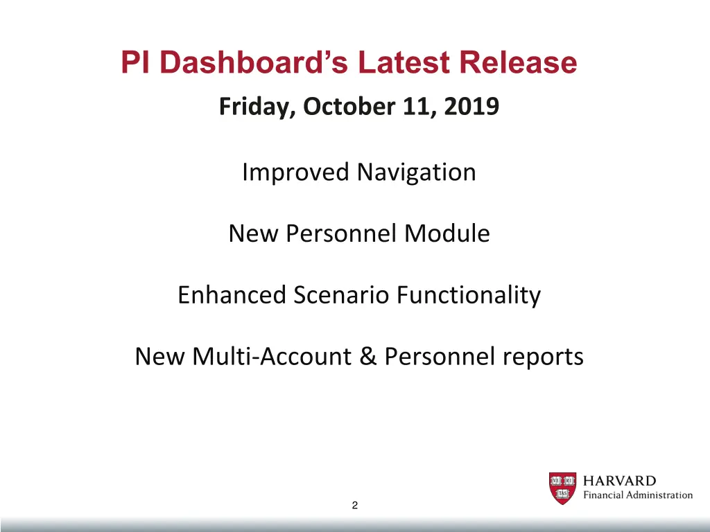 pi dashboard s latest release