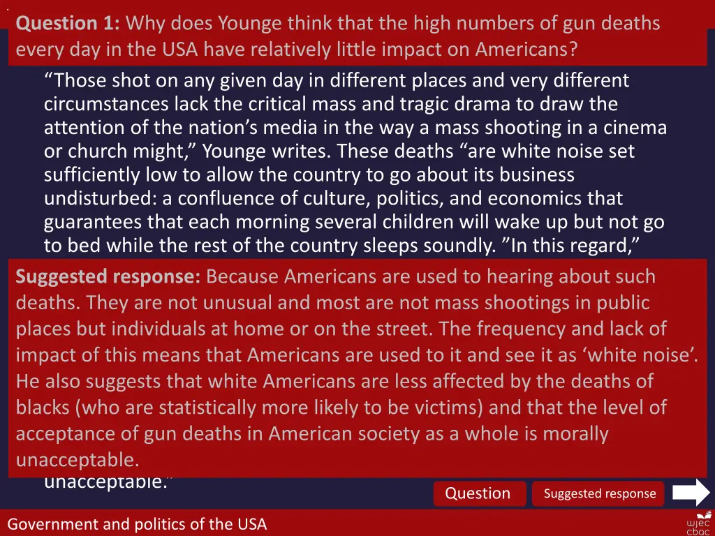 the bill of rights question 1 why does younge