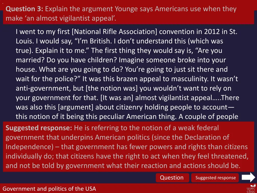 the bill of rights question 3 explain