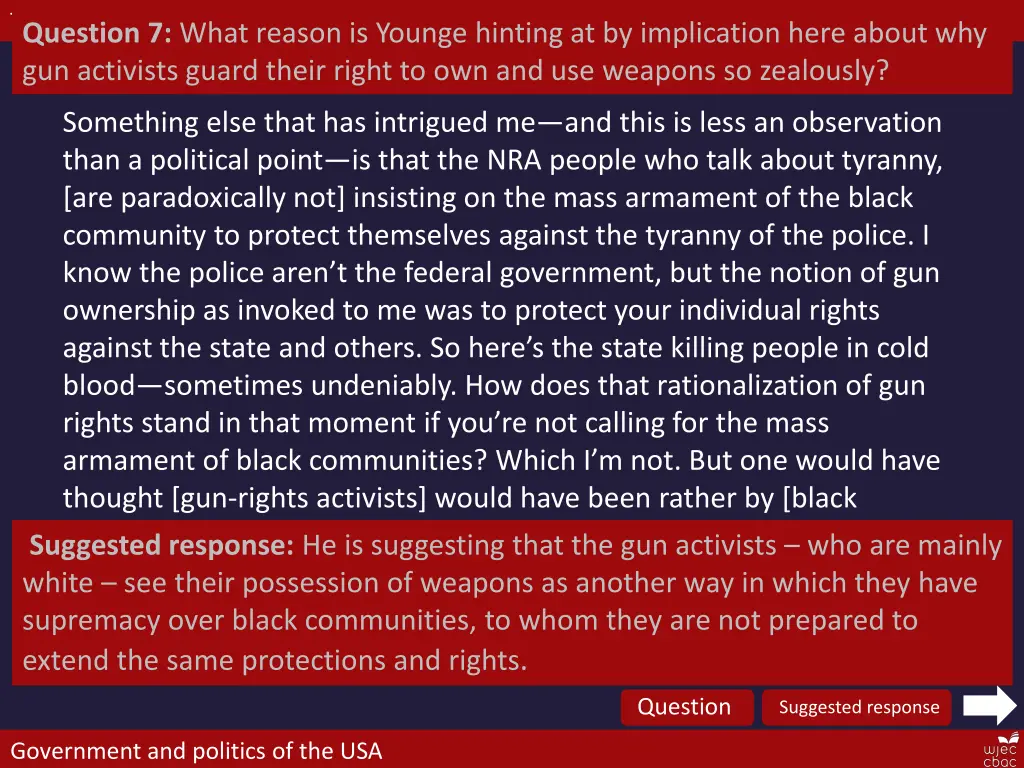 the bill of rights question 7 what reason