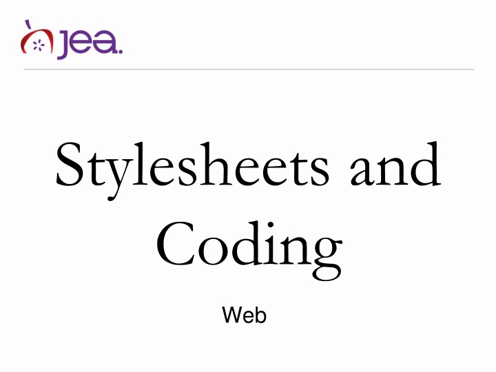 stylesheets and coding