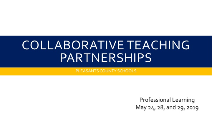 collaborative teaching partnerships